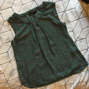 GNW Green Polka Dot Top